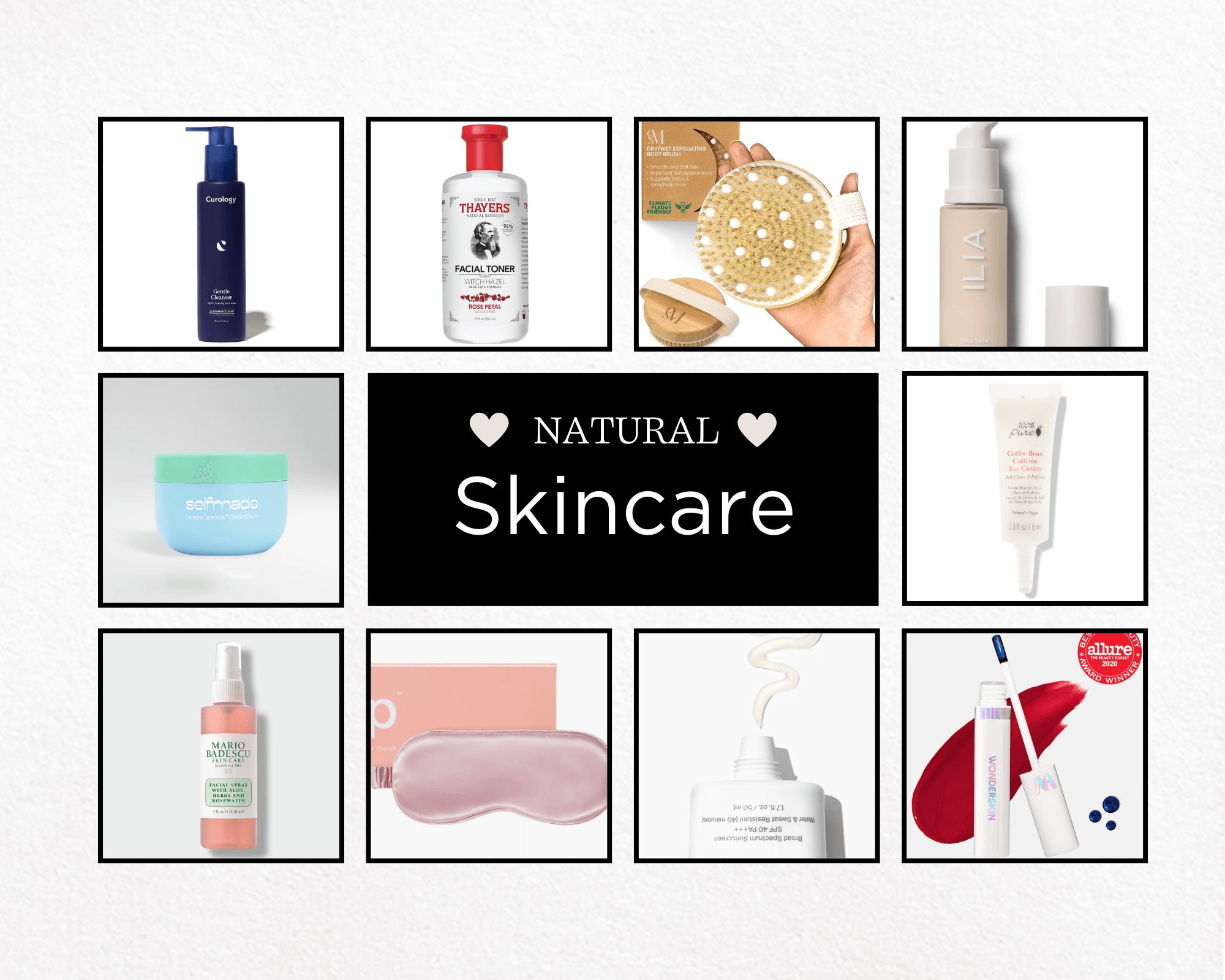 skincare collage