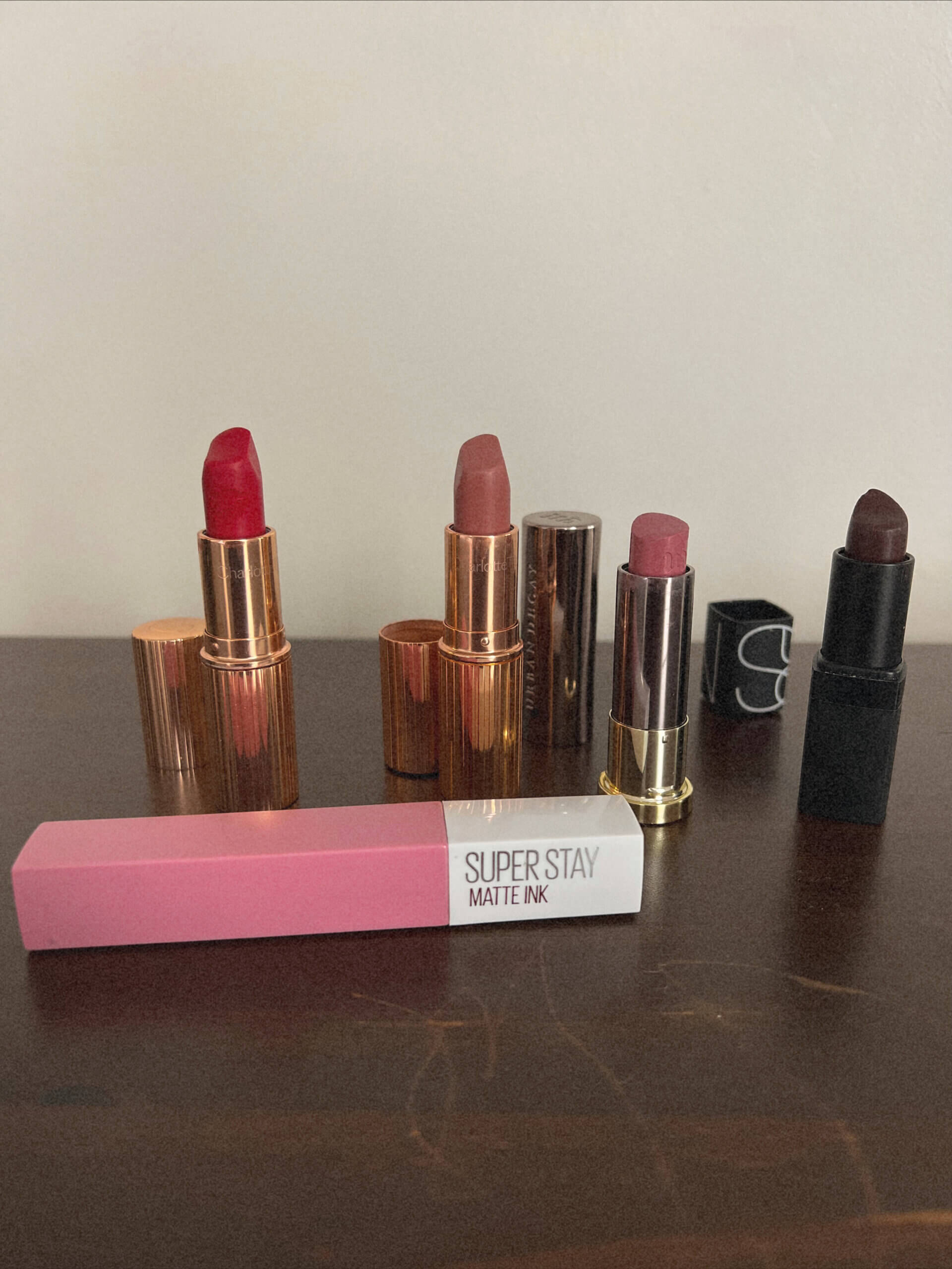 5 lipsticks